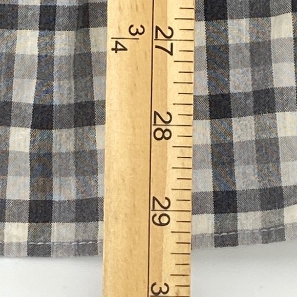 Johnnie-O Hangin Out Coen Gingham Button Down Shirt Mens XL Gray JMWL 6870 - Picture 6 of 8